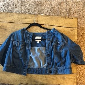 Torrid lightweight denim short-sleeve jacket